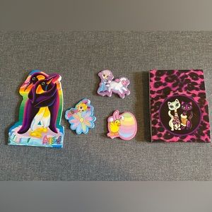 Vintage Lisa Frank Stationery Notepad and Sticky Note Lot 90s